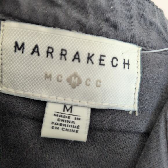 Marrakech Anthropologie Womens Moto Jacket Medium Asymmetrical Zip Faravel Gray - Picture 5 of 8